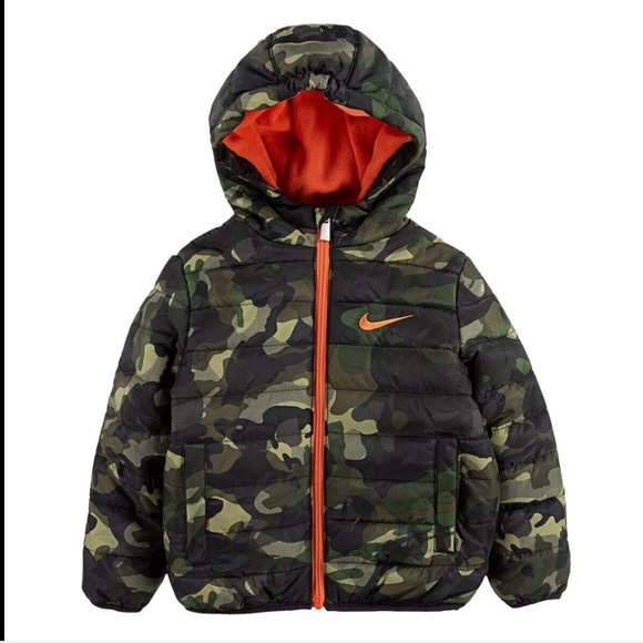 Nike Other - NWT Boys Nike mid-weight camo puffer coat with pockets